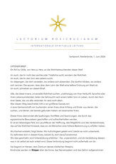 Offener Brief an die Wahrheitssuchenden
